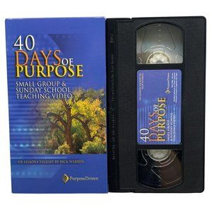 40 Days of Purpose Rick Warren VHS Small Group Sunday School Teaching Video